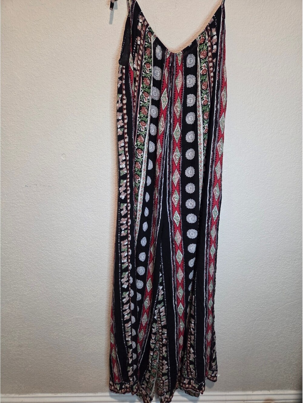 Earthbound Trading Co. Women's Small Bohemian Patterned Jumpsuit